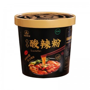 清真豫道黑金版酸辣粉甄选纯红薯粉135克6桶冲泡速食方便夜宵即食